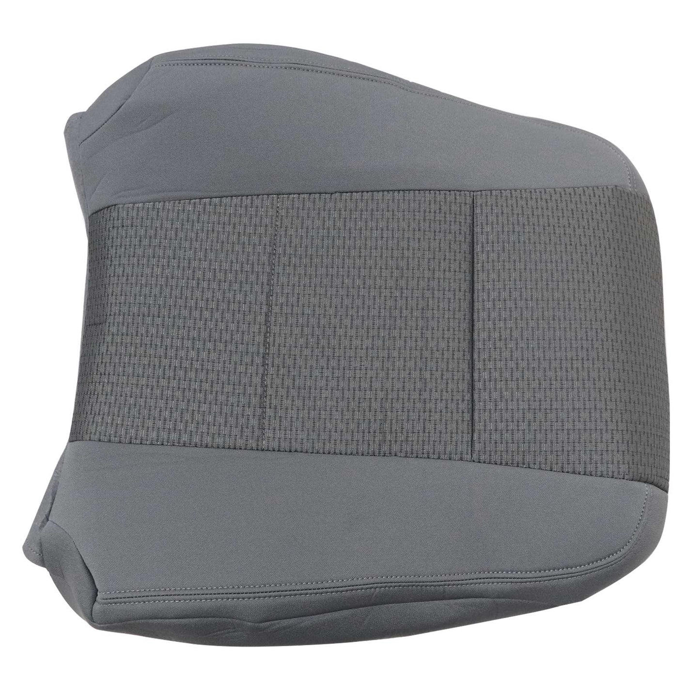 For 2017-2021 Ford F250 F350 F450 F550 Front Driver & Passenger Bottom & Top Cloth Seat Cover Gray