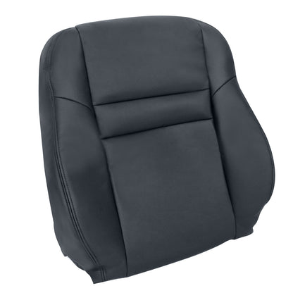5PCS For 2003-2007 Honda Accord 4-Door Front Driver & Passenger Bottom & Top Leather Seat Cover Black