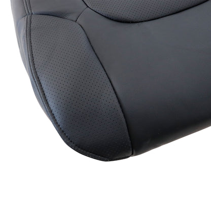 For 2005-2021 Nissan Frontier SL LE Pro-4x S SV Driver & Passenger Bottom Leather Seat Cover Black