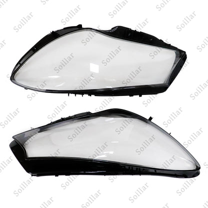 A Pair Headlight Clear Lens Cover For 2016-2019 Mercedes-Benz W117 CLA250 CLA45