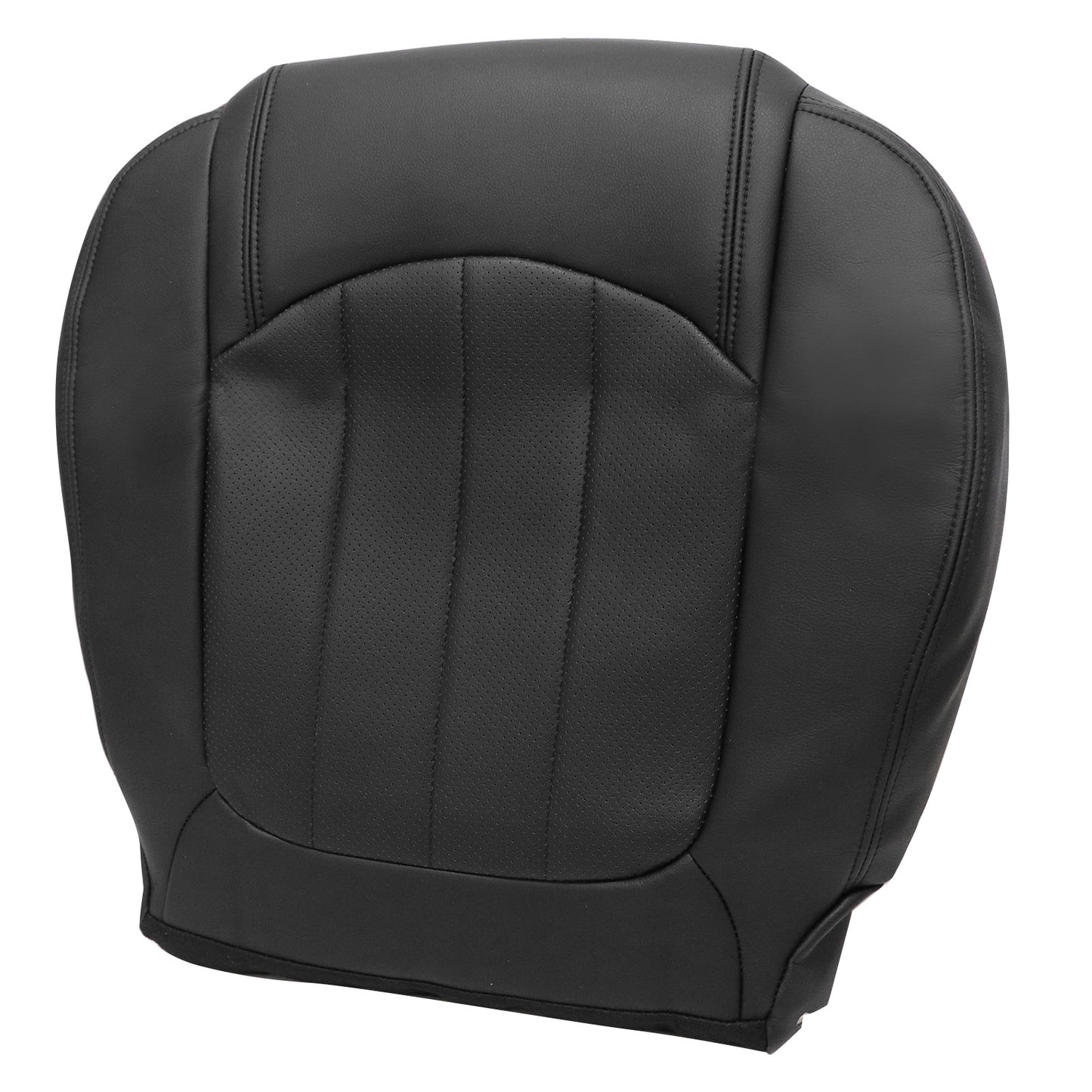 For 2008-2012 Buick Enclave 4-Door Driver Bottom Leather PERF Seat Cover Black