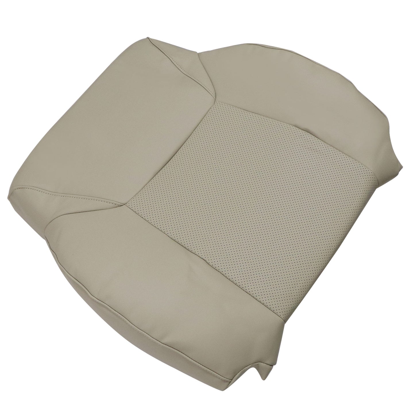 For 2008-2015 Lexus LX570 Front Driver & Passenger Bottom & Top Perforated Leather Seat Cover Tan