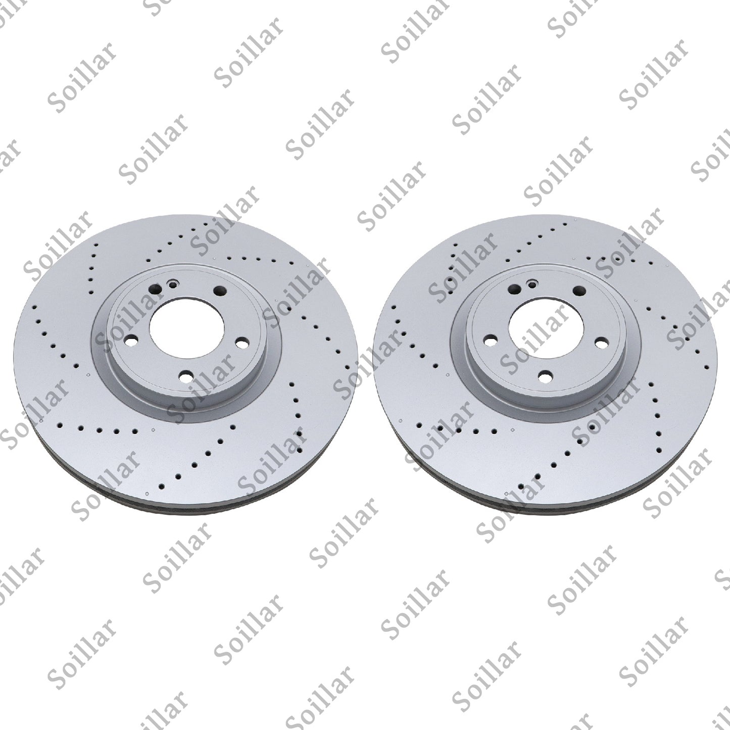2X For Mercedes G63 AMG 2019 - 2023 Front Brake Discs Rotors 4634210500