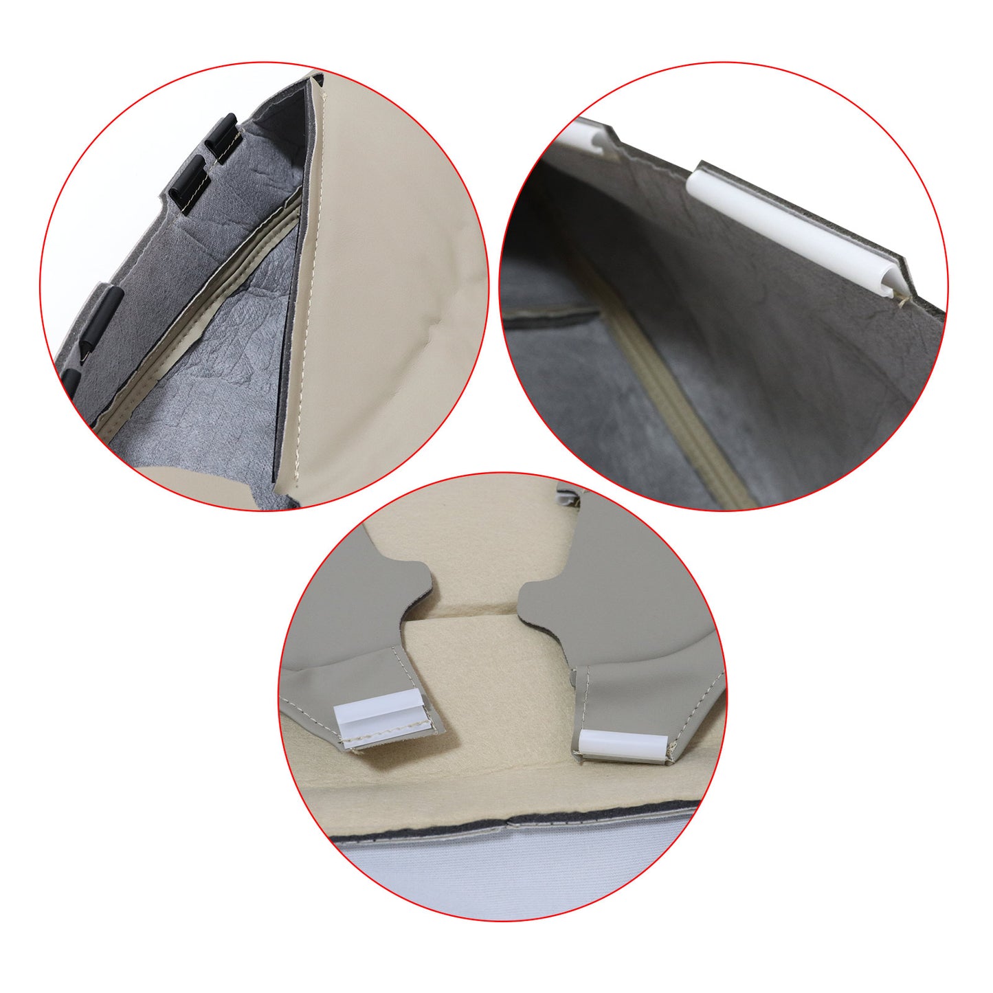 For 2010-2016 Mercedes Benz E200 E250 E300 E350 Driver Top Replacement Leather Seat Cover Tan