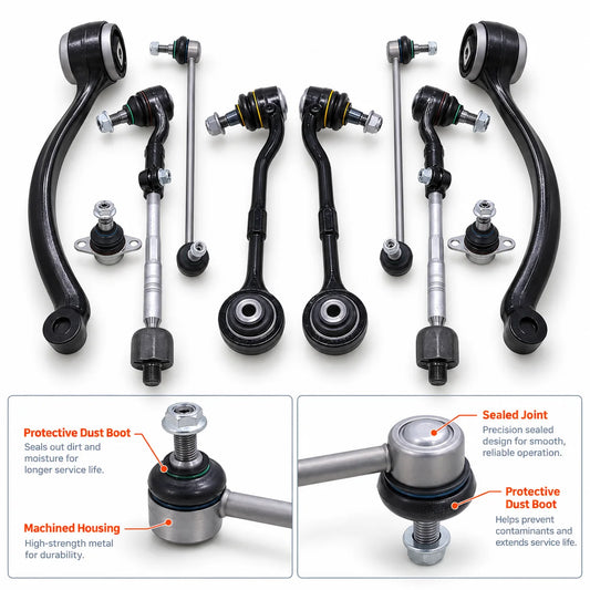 10pcs Front Control Arms Ball Joints Kits Suspension For 2006-2015 BMW E90 Xi xDrive 328XI