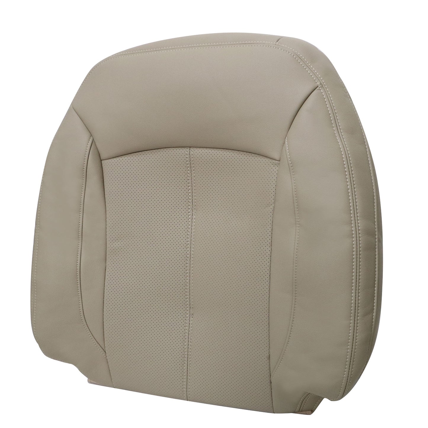 For 2010-2013 Buick LaCrosse Front Driver & Passenger Bottom & Top Leather Seat Cover Cashmere Tan
