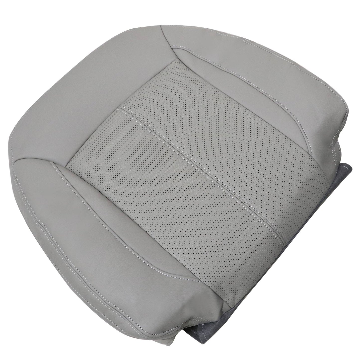 For 2010-2013 Buick LaCrosse Front Driver & Passenger Bottom & Top Leather Seat Cover Titanium Gray