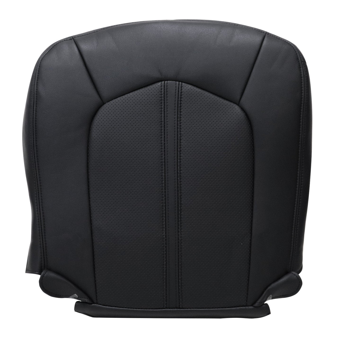 For 2008-2013 Cadillac CTS Front Driver & Passenger Bottom & Top Leather Seat Cover Black