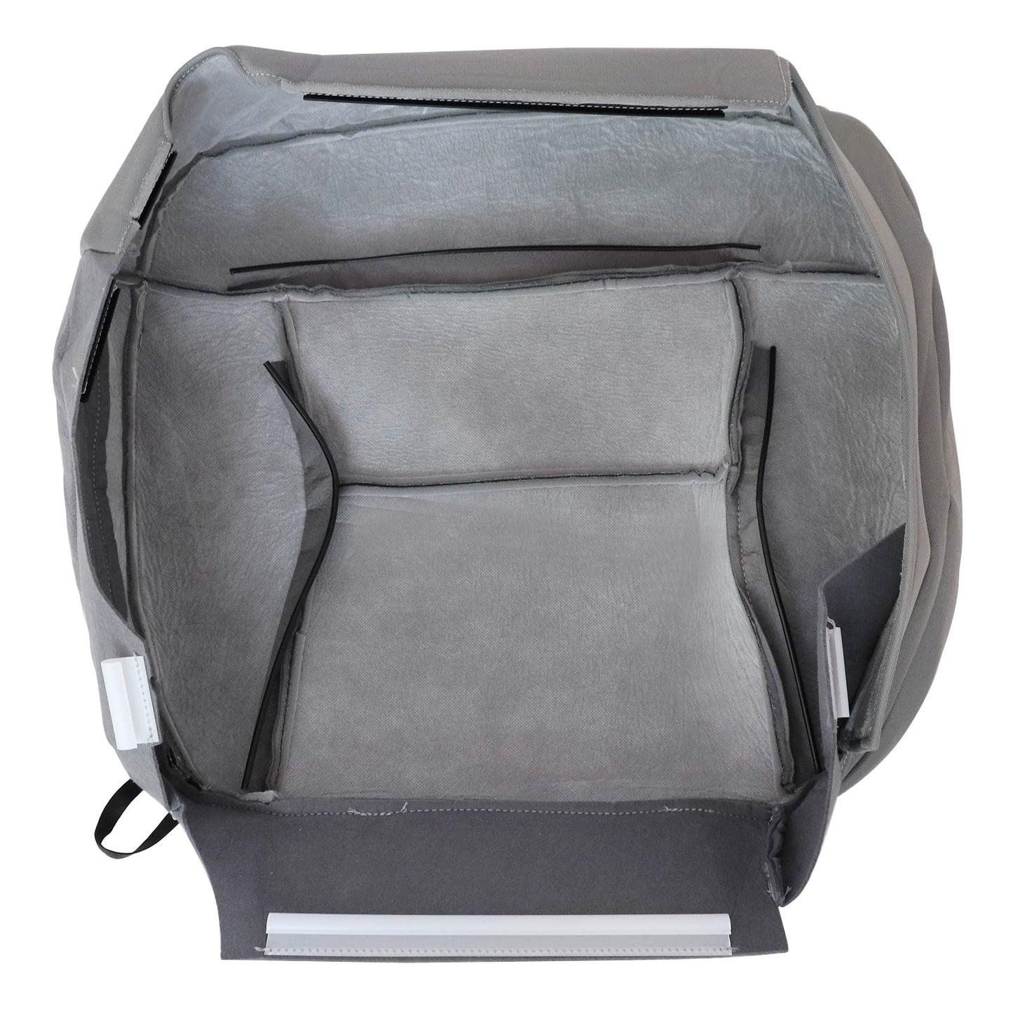Front Driver & Passenger Bottom & Top Cloth Seat Cover Flint Gray 2004-2008 For Ford F-150 Lariat XL XLT STX FX4