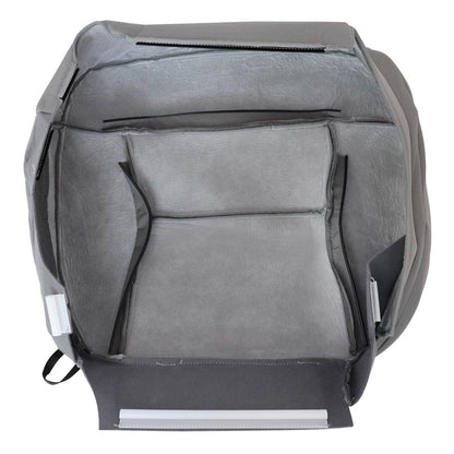 Front Driver & Passenger Bottom & Top Cloth Seat Cover Flint Gray 2004-2008 For Ford F-150 Lariat XL XLT STX FX4