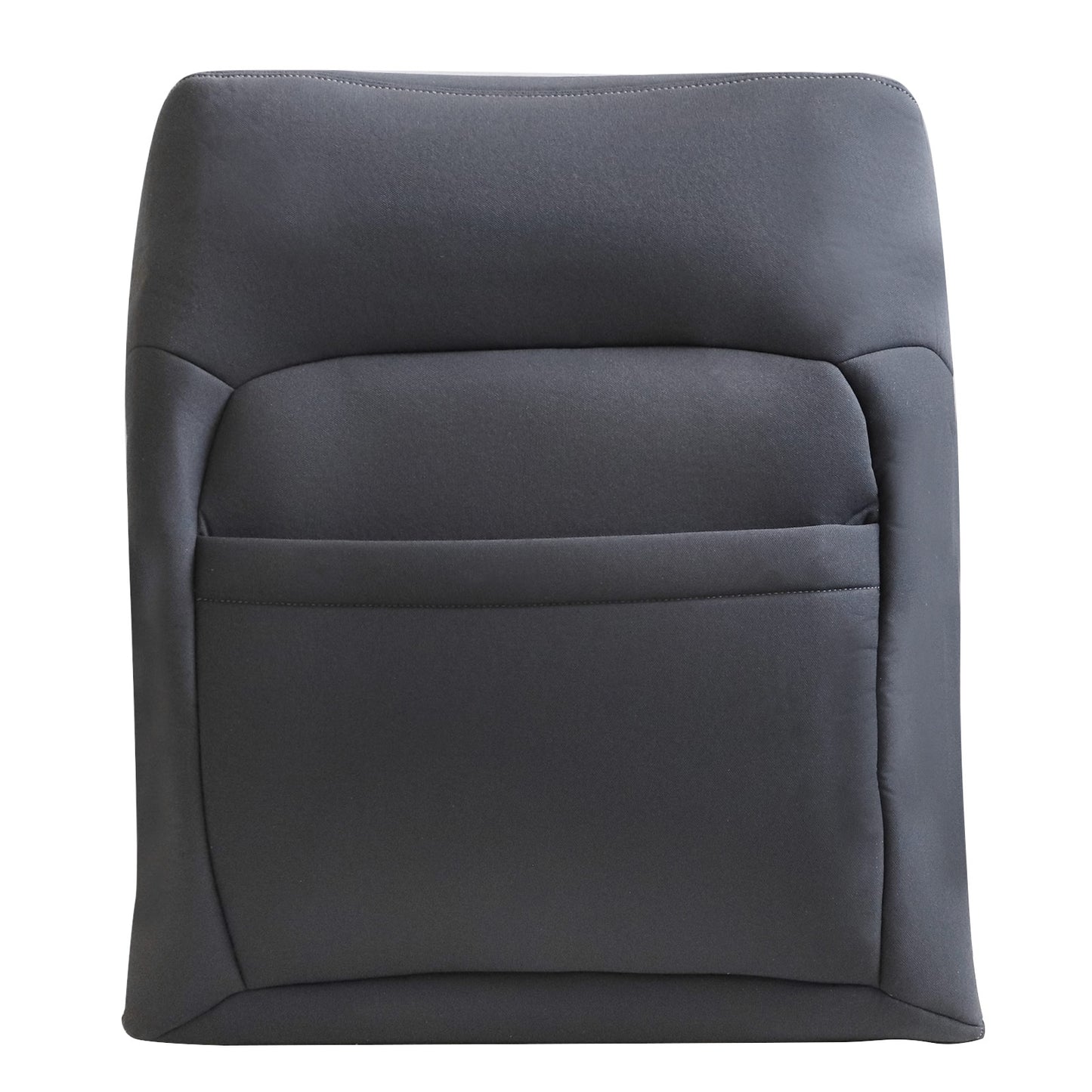 2004-2008 For Ford F150 XLT STX FX4 Front Driver & Passenger Bottom & Top Cloth Seat Cover Dark Gray & Both Side Bottom Foam Cushion