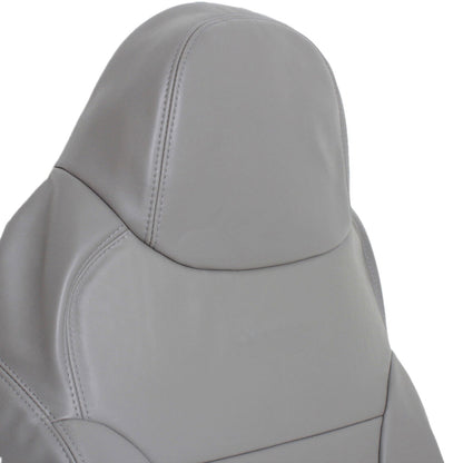 Fits 2000 2001 Ford Excursion Both Driver & Passenger Leather Seat Cover Gray