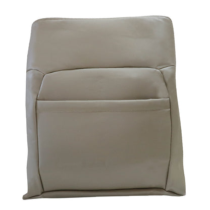 Front Driver & Passenger Bottom & Top Leather Seat Cover Tan & Driver Bottom Foam Cushion 2004-2008 For Ford F-150 Lariat XL XLT STX FX4