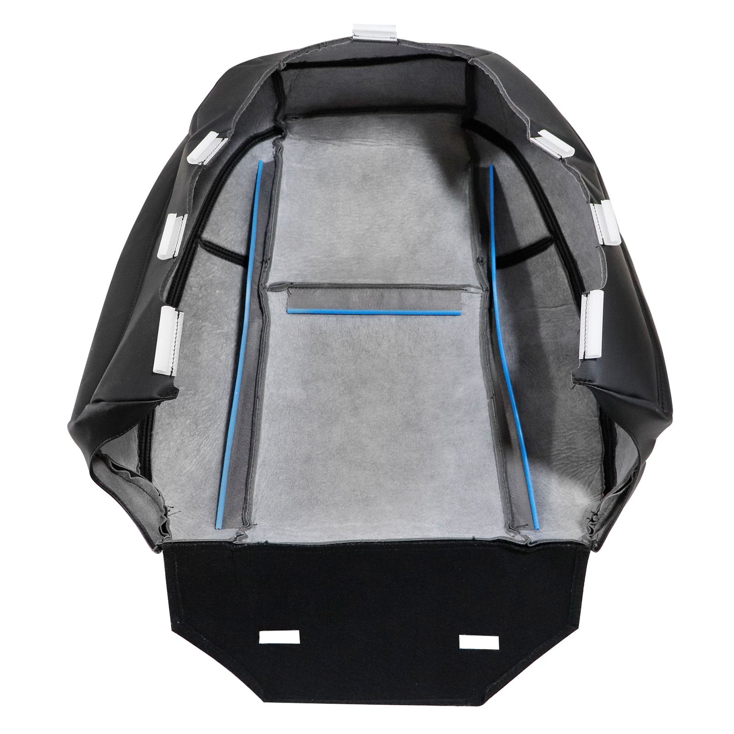 For 2007-2014 Cadillac Escalade Front Driver & Passenger Bottom & Top Perforated Leather Seat Cover Black