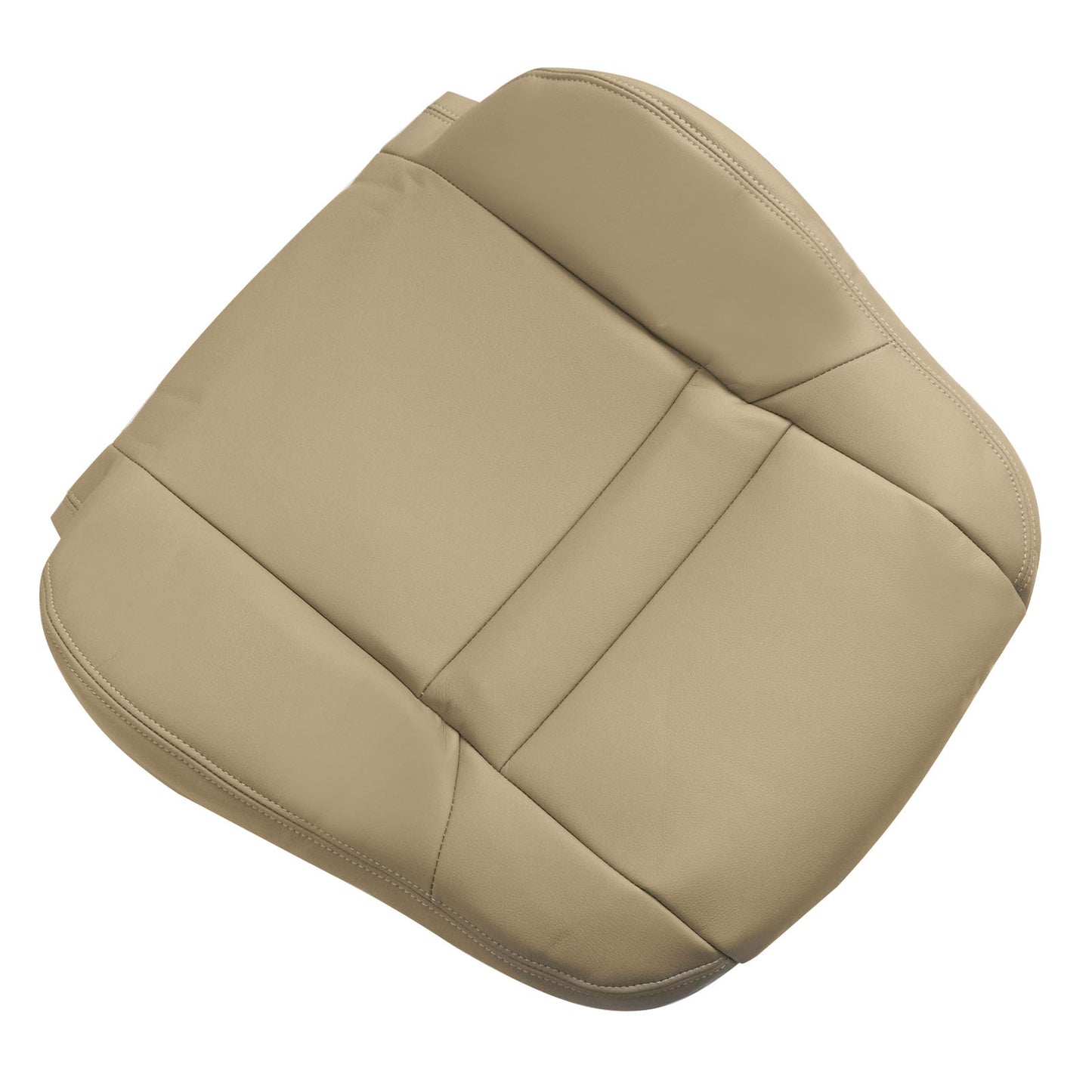 For 2003-2007 Honda Accord 4DR Front Driver & Passenger Bottom & Top Leather Seat Cover Tan
