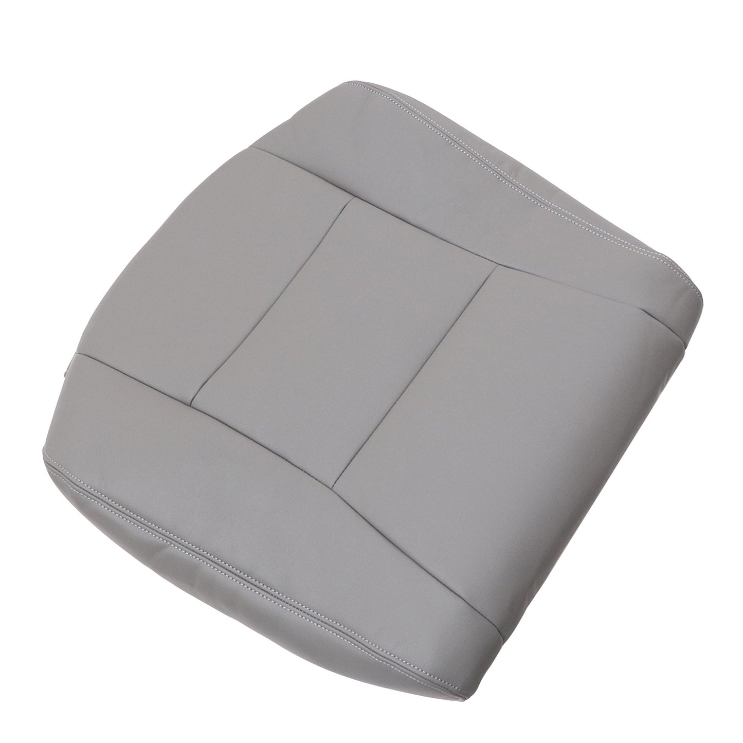 For 1998-2007 Toyota Land Cruiser Front Driver & Passenger Bottom & Top Leather Seat Cover Gray