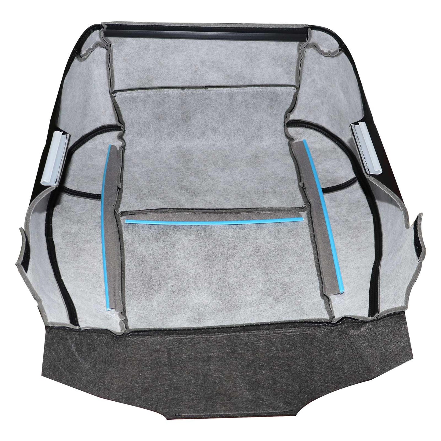 For 2007-2014 Cadillac Escalade Front Driver & Passenger Bottom & Top Perforated Leather Seat Cover Black