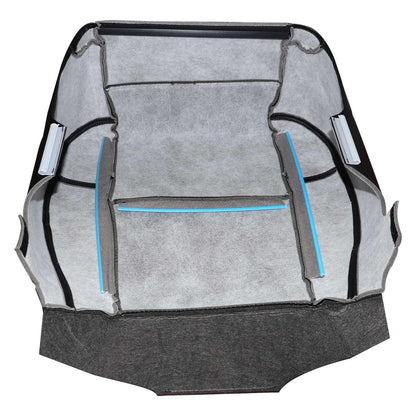 For 2007-2014 Cadillac Escalade Front Driver & Passenger Bottom & Top Perforated Leather Seat Cover Black