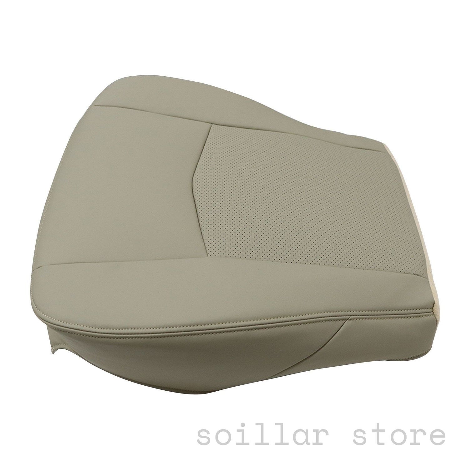 For 2004-2005 Cadillac SRX Driver Bottom Perforated Leather Seat Cover Light Tan