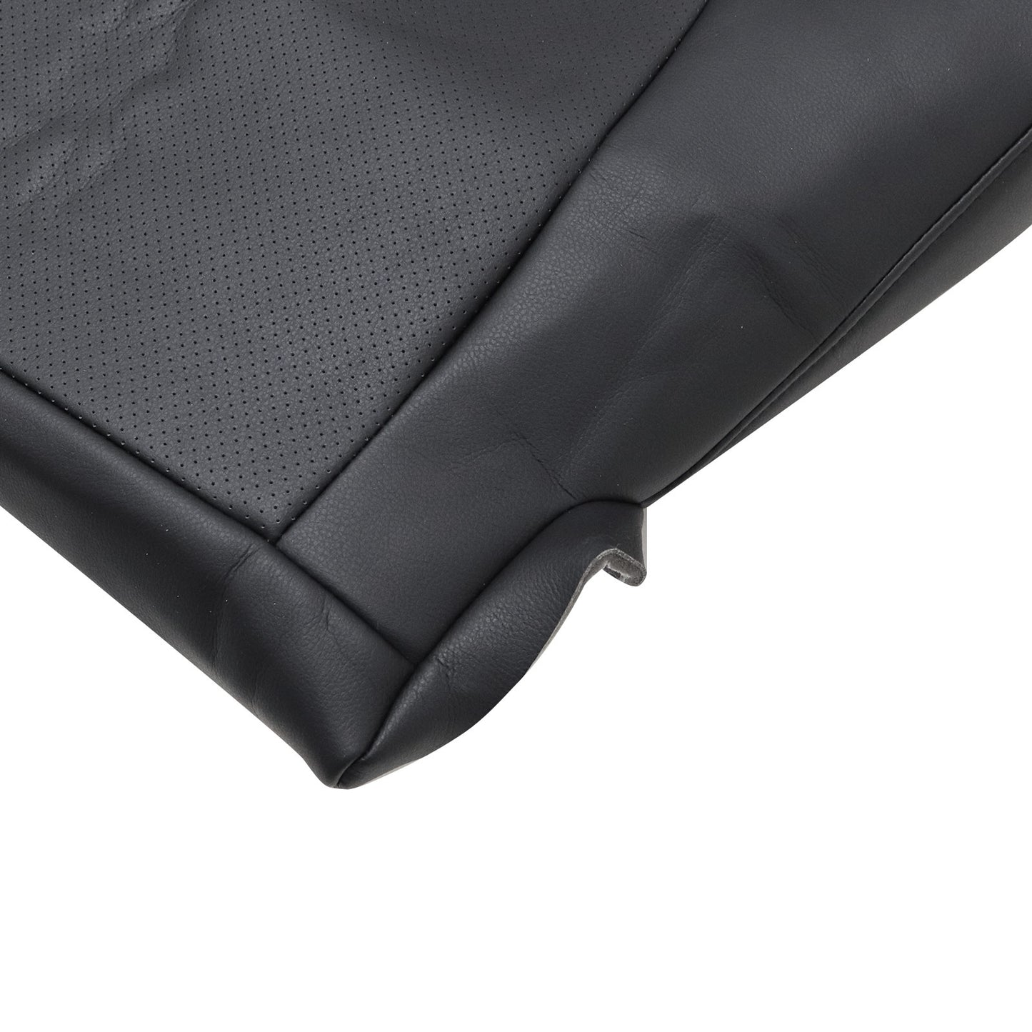 For 2008-2015 Lexus LX570 Driver & Passenger Side Bottom Perforated Leather Seat Cover Black