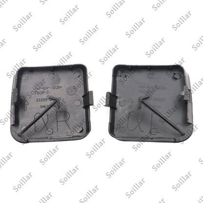 2pcs Tow Hook Covers Front Bumper Right Left Cap For Toyota RAV4 2009-2010 New