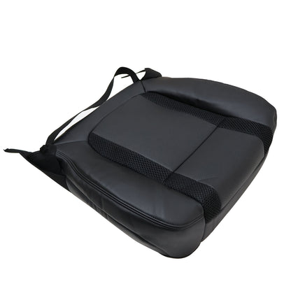 For 2010-2014 Ford F-150 Raptor SVT Front Driver & Passenger Bottom & Top Leather Seat Cover Black