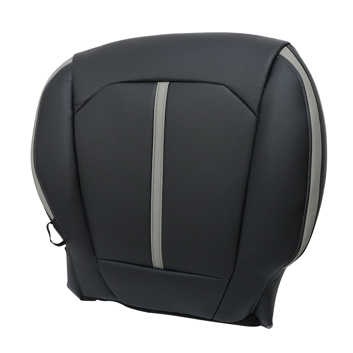 For 2015-2020 Ford F150 F250 F350 Front Driver & Passenger Bottom & Top Leather Seat Cover Black