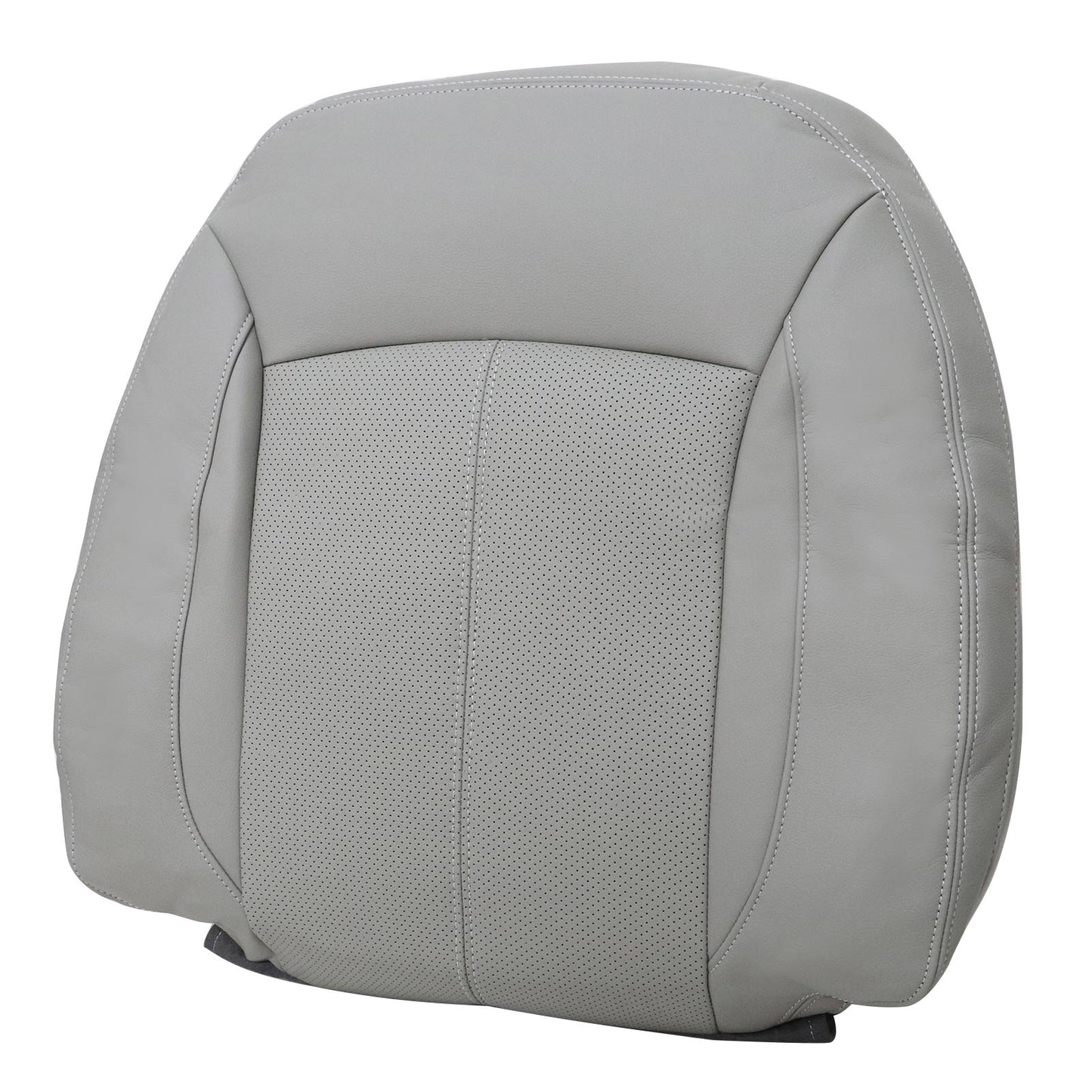 For 2010-2013 Buick LaCrosse Front Driver & Passenger Bottom & Top Leather Seat Cover Titanium Gray