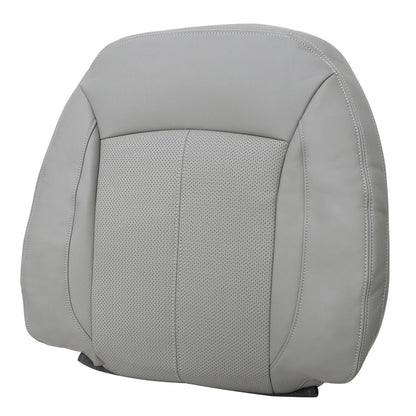 For 2010-2013 Buick LaCrosse Front Driver & Passenger Bottom & Top Leather Seat Cover Titanium Gray