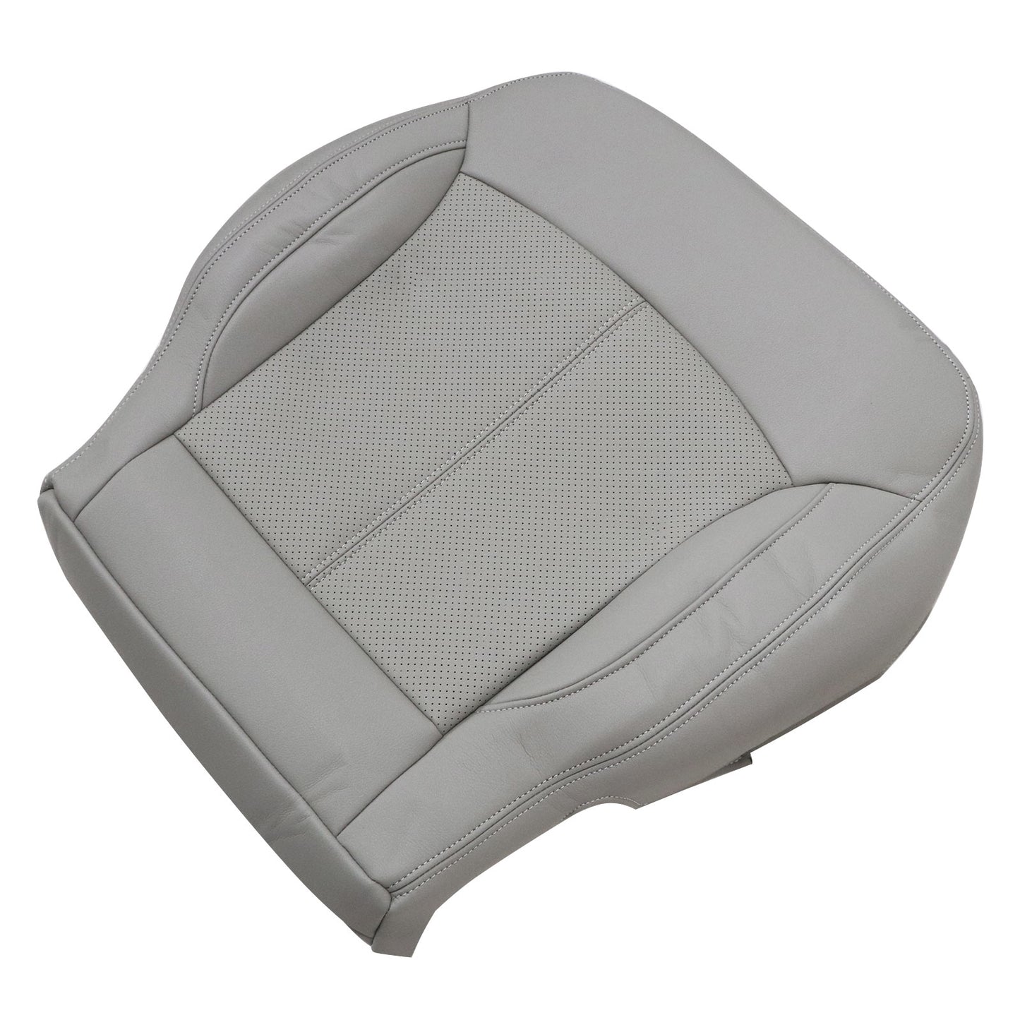For 2010-2013 Buick LaCrosse Front Driver & Passenger Bottom & Top Leather Seat Cover Titanium Gray