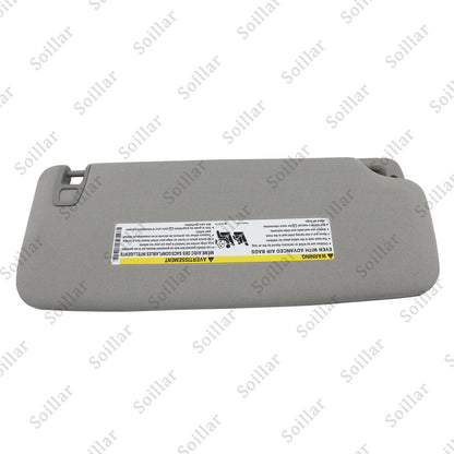 1X For Cadillac Chevrolet GMC 2015-19 Gray Left Driver Side Sun Visor W/ Light