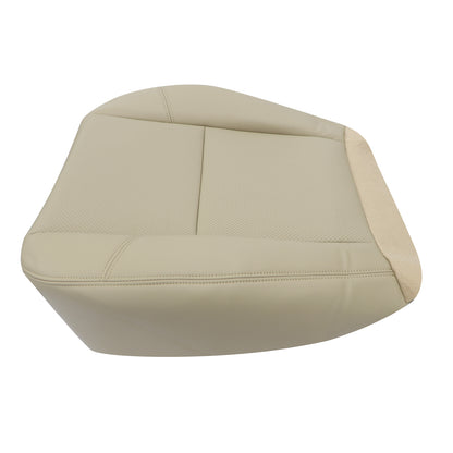 For 2007-2014 Cadillac Escalade Front Driver & Passenger Bottom & Top Perforated Leather Seat Cover Tan