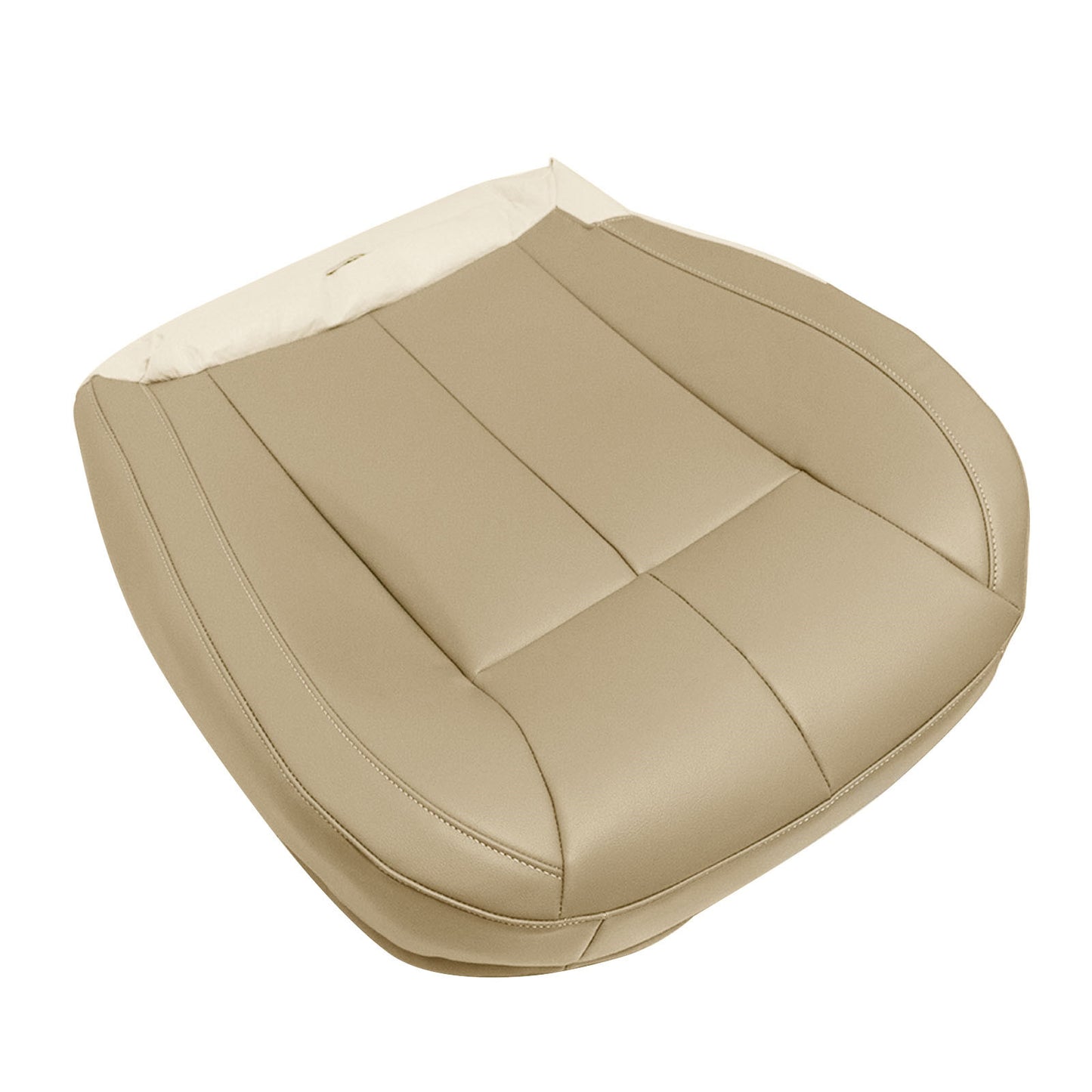 For 1999-2004 Jeep Grand Cherokee Front Driver & Passenger Bottom Leather Seat Cover Tan