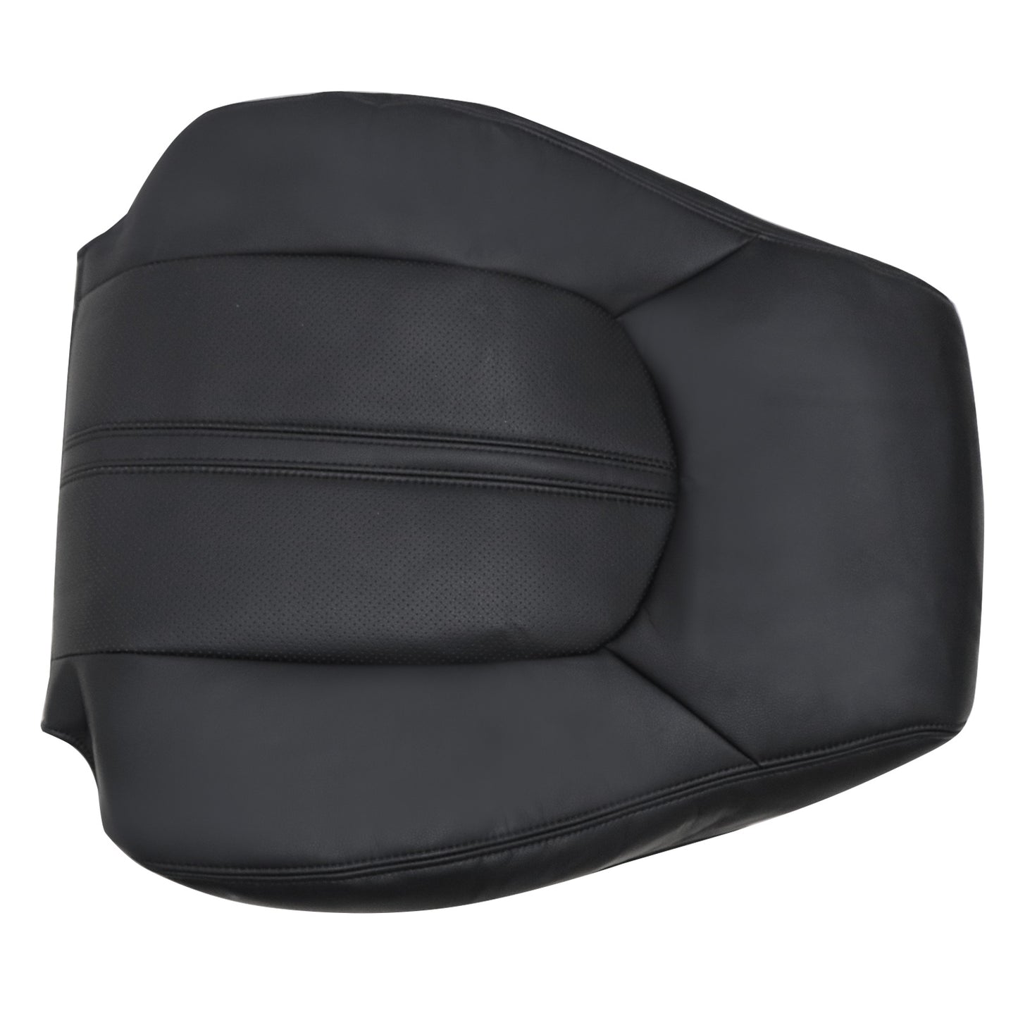 For 2008-2013 Cadillac CTS Front Driver & Passenger Bottom & Top Leather Seat Cover Black