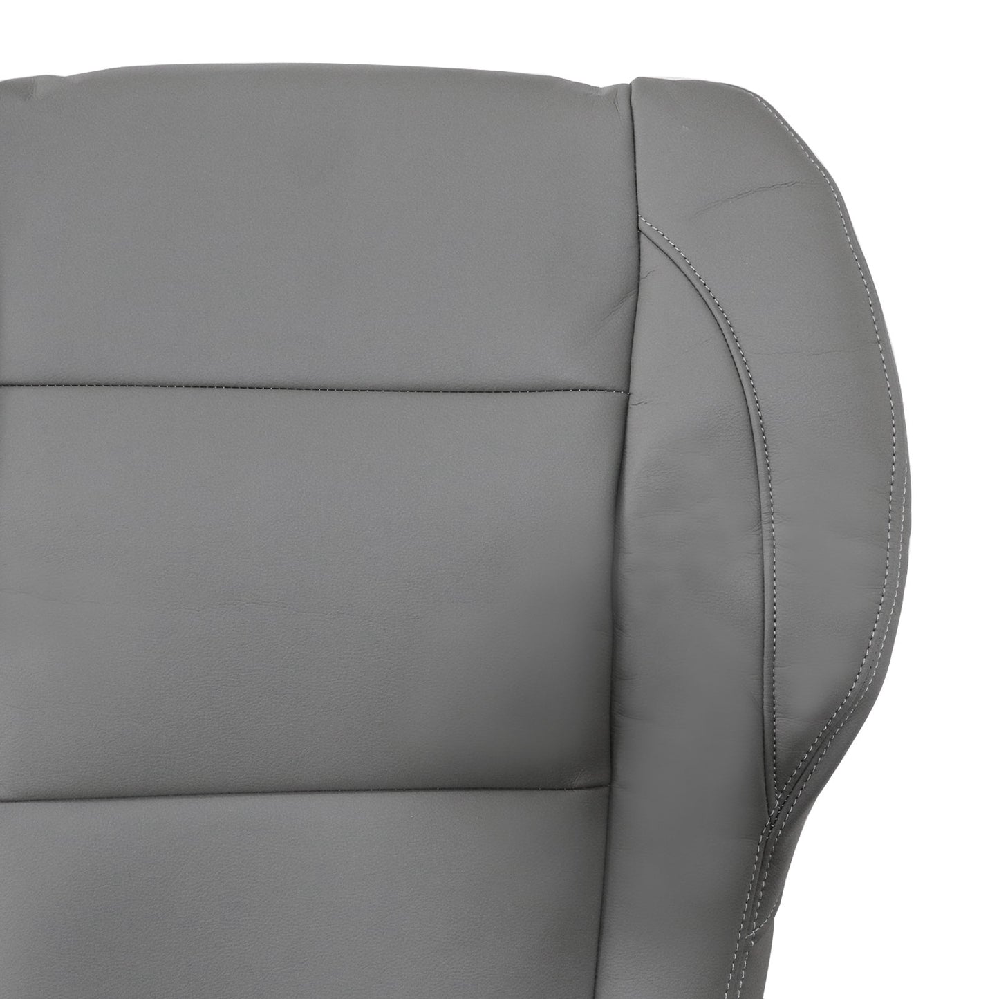 Driver Bottom Leather Seat Cover Gray For Nissan Titan 2005-2015 Replacement