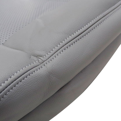For 2010-2016 Mercedes Benz E200 E250 E300 E350 Driver & Passenger Bottom & Top PERFORATED Leather Seat Cover Gray