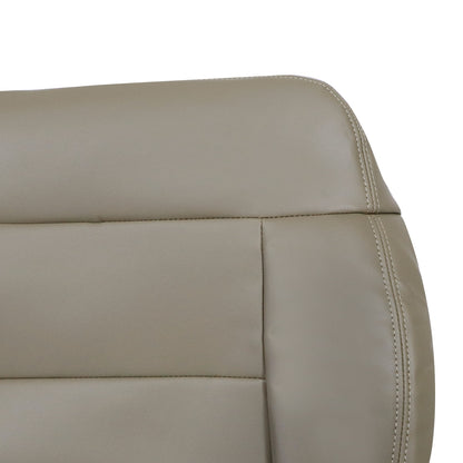 Front Driver & Passenger Bottom & Top Leather Seat Cover Tan 2004-2008 For Ford F-150 Lariat XL XLT STX FX4