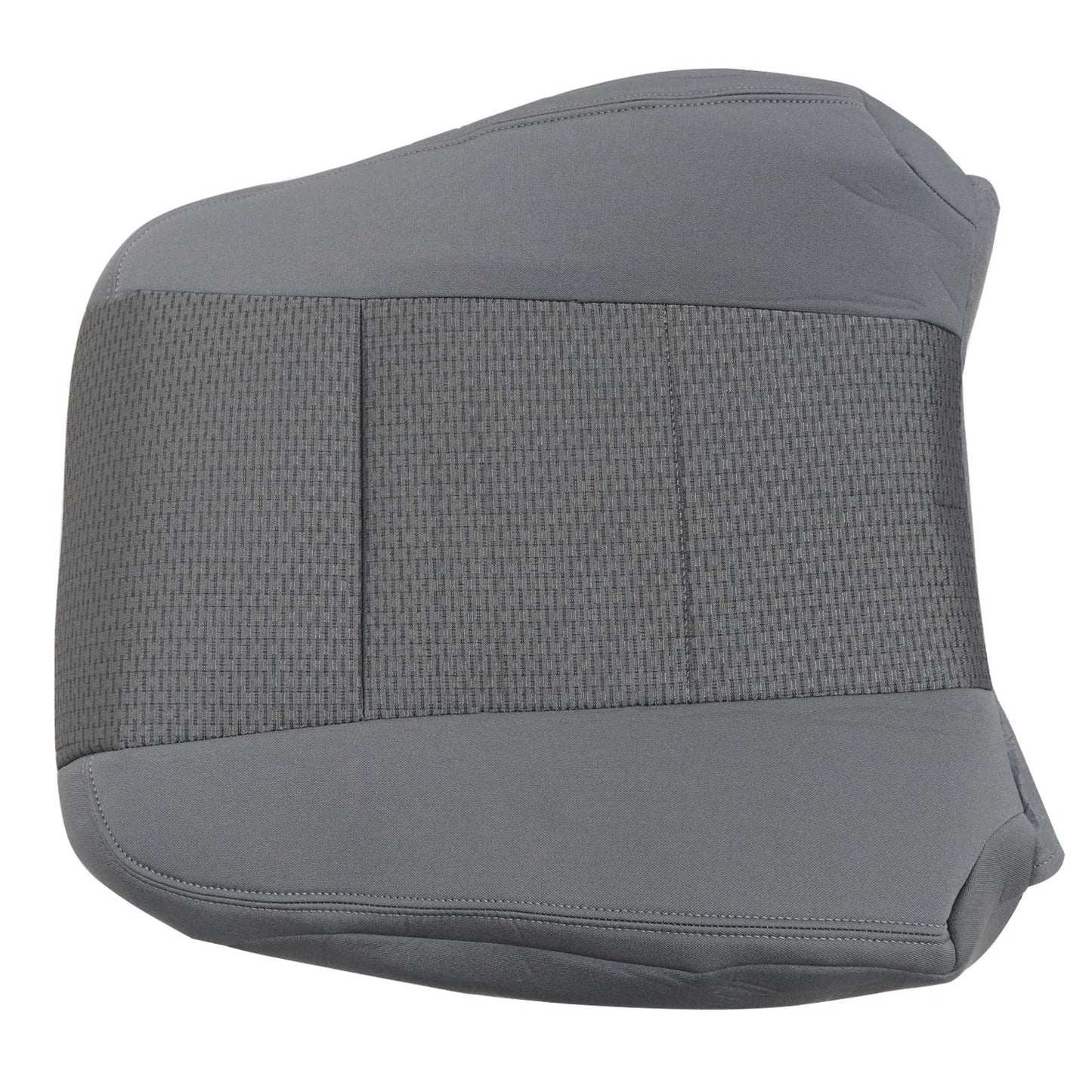 For 2017-2021 Ford F250 F350 F450 F550 Front Driver & Passenger Bottom & Top Cloth Seat Cover Gray