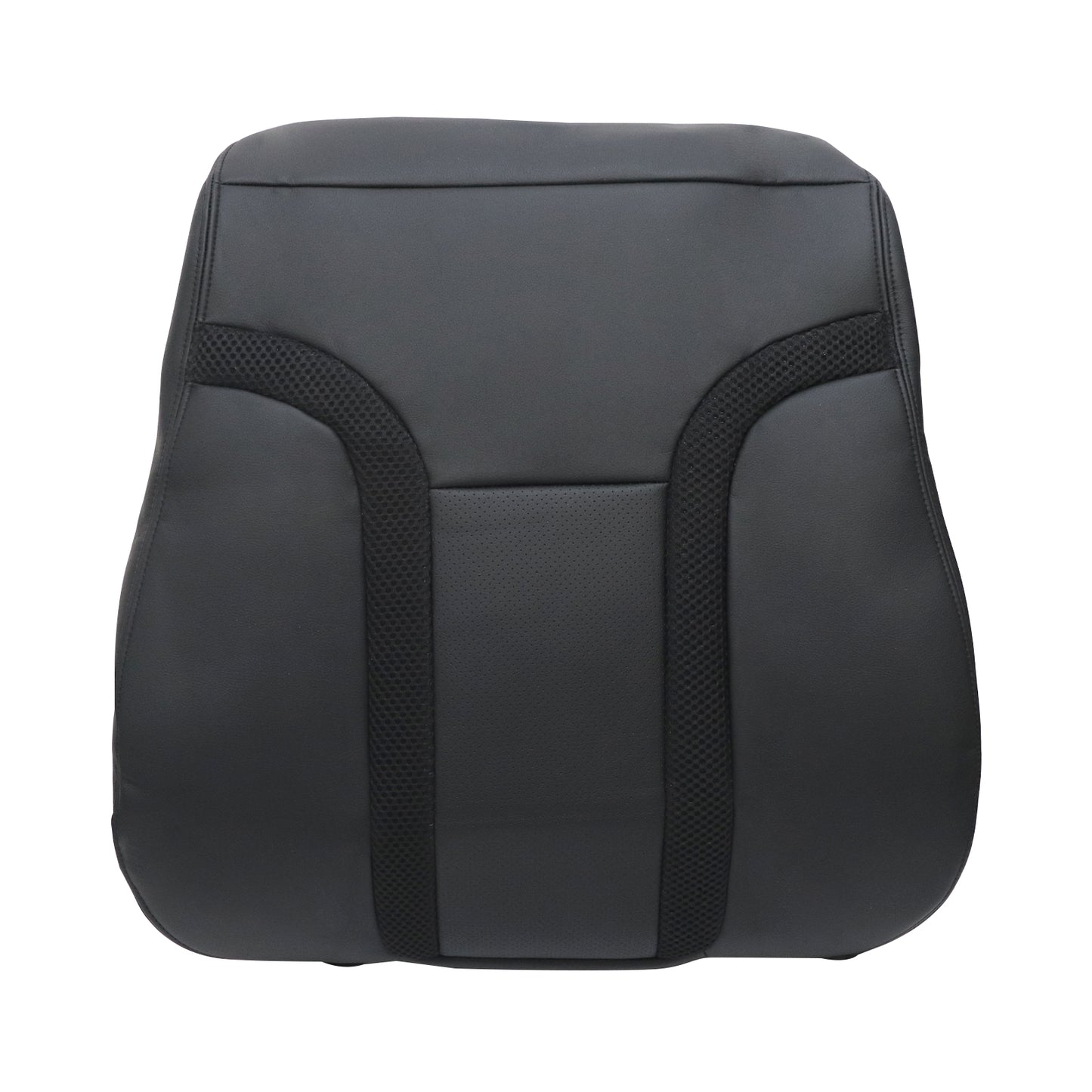 For 2010-2014 Ford F-150 Raptor SVT Front Driver & Passenger Bottom & Top Leather Seat Cover Black