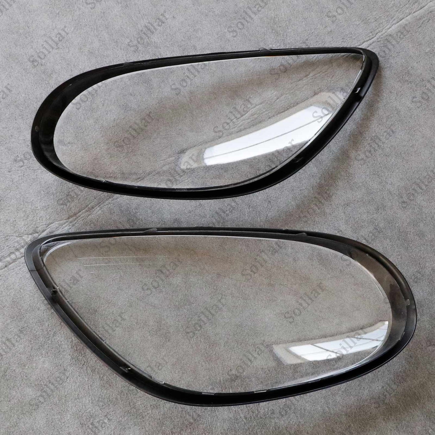 2x Car Front Headlight Lens Cover Shell For Porsche Boxster Cayman 981 2014-2016