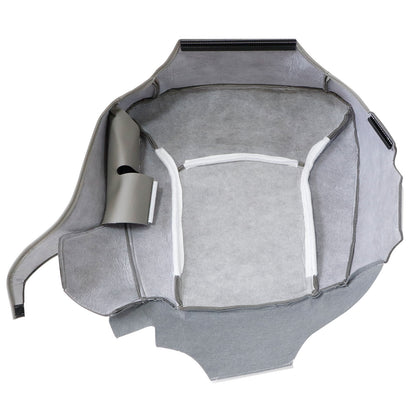 2002-2008 For Ford E150 E250 E350 Van Driver Bottom Perforated Leather Seat Cover Gray