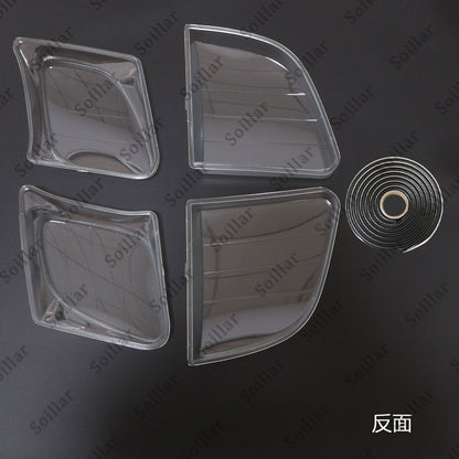Front Headlight Clear Lens Housing + Seal Glue Set For Lexus LX470 1998-2007