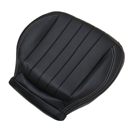For 2017-2020 Mercedes Benz E300 E350 E400 E450 Driver & Passenger Bottom Leather Seat Cover Black