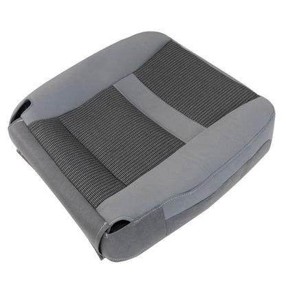For 2006-2010 Dodge Ram 1500 2500 Front Driver & Passenger Bottom & Top Cloth Seat Cover Light Gray