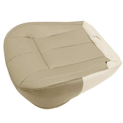For 1999-2004 Jeep Grand Cherokee Front Driver & Passenger Bottom Leather Seat Cover Tan