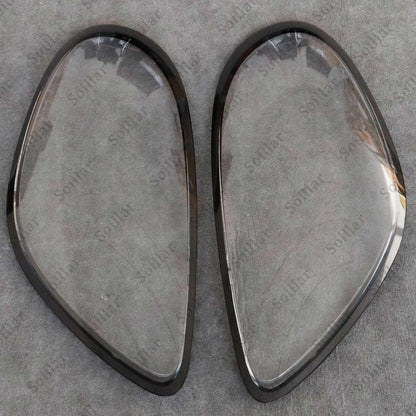 2x Car Front Headlight Lens Cover Shell For Porsche Boxster Cayman 981 2014-2016