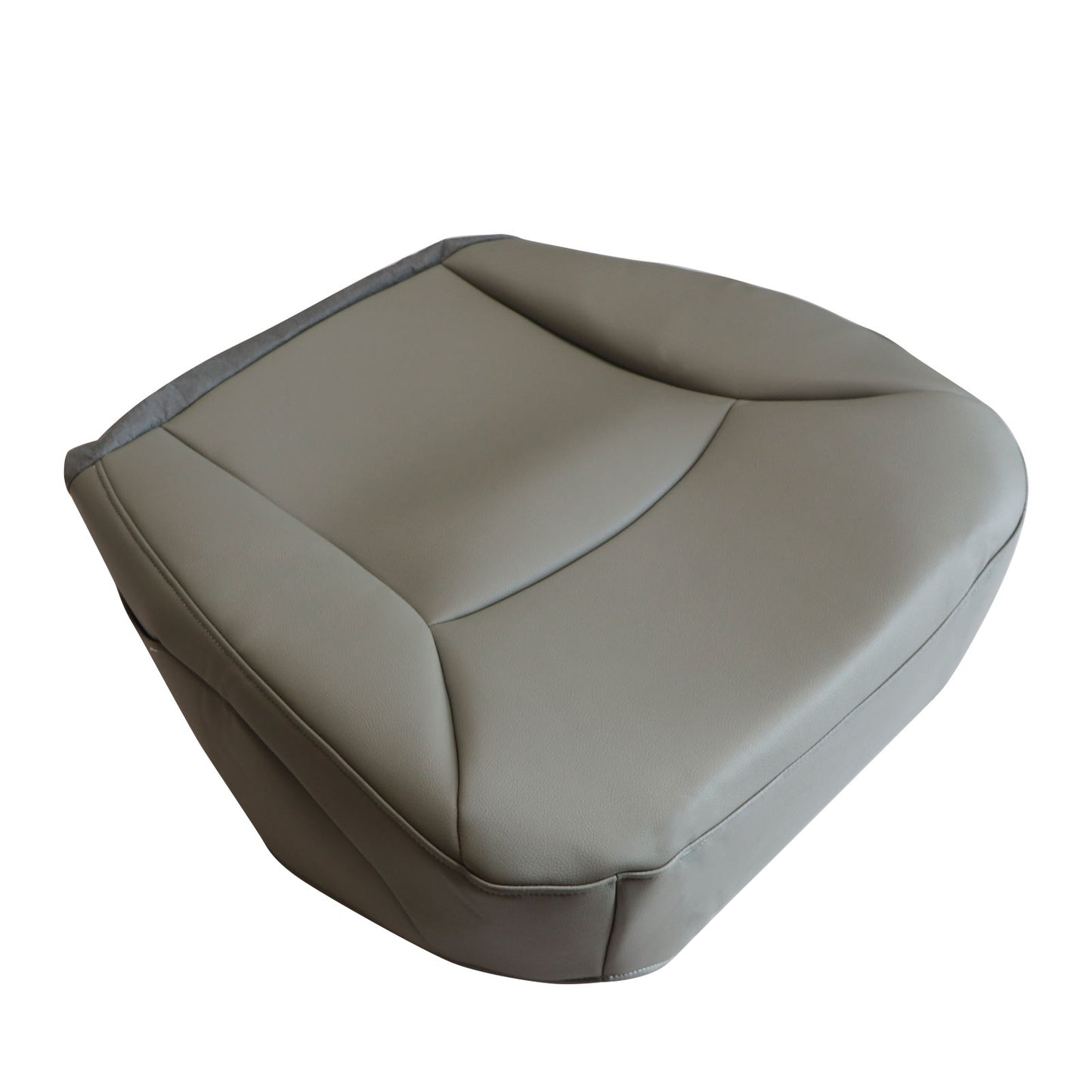 Replacement Driver & Passenger Bottom Leather Seat Cover For Ford E150 E250 E350 Van 2002-2008 Gray