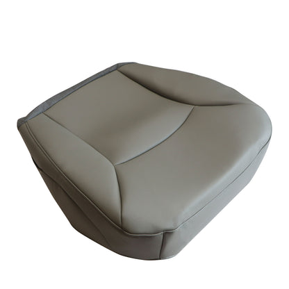 Replacement Driver & Passenger Bottom Leather Seat Cover For Ford E150 E250 E350 Van 2002-2008 Gray
