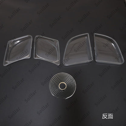 Front Headlight Clear Lens Housing + Seal Glue Set For Lexus LX470 1998-2007