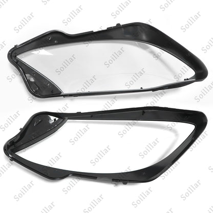 For Mercedes-Benz W222 S-Class 2014-17 Pair Lampshade Headlight Lens Lamp Cover